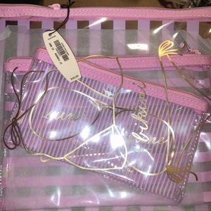 Victoria’s Secret beach ready! Travel case. Three cases Sunglasses lotion Bikini
